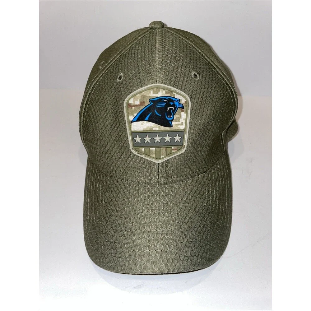 Carolina Panthers 39 Thirty Salute To Service Stretch Band Fitted Ball Cap M/L